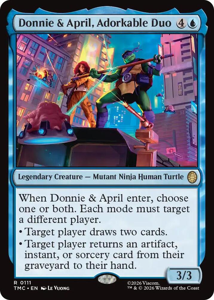 Donnie and April Adorkable Duo 111 (Commander: Teenage Mutant Ninja Turtles)  | Good Games Modbury