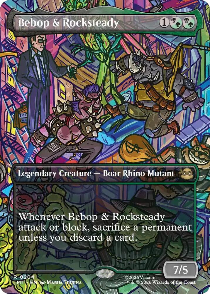 Bebop & Rocksteady 204/190 (Teenage Mutant Ninja Turtles)  - Borderless | Good Games Modbury