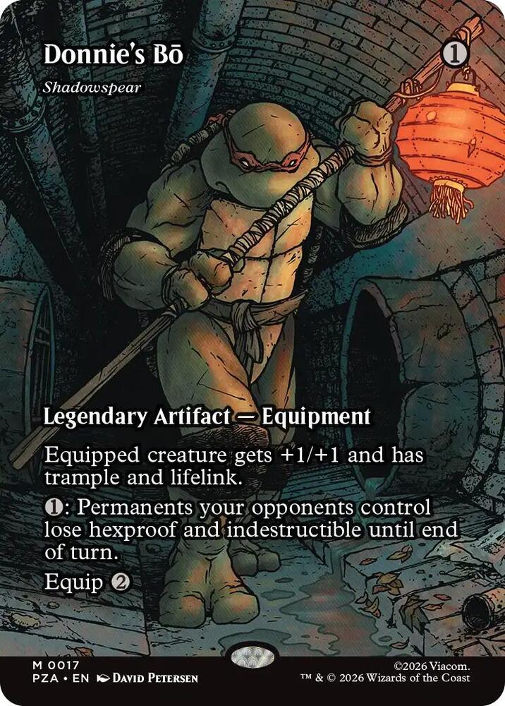 Donnies' Bō Shadowspear 17 (Teenage Mutant Ninja Turtles Source Material)  - Borderless | Good Games Modbury