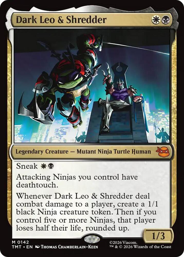 Dark Leo & Shredder 142 (Teenage Mutant Ninja Turtles)  - Foil | Good Games Modbury
