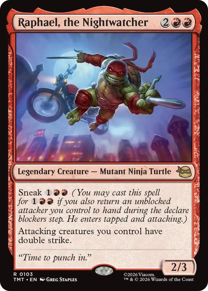 Raphael, the Nightwatcher 103 (Teenage Mutant Ninja Turtles)  - Foil | Good Games Modbury