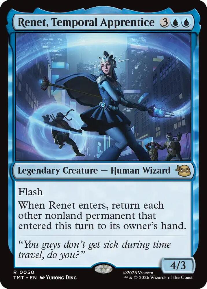Renet, Temporal Apprentice 50 (Teenage Mutant Ninja Turtles)  - Foil | Good Games Modbury