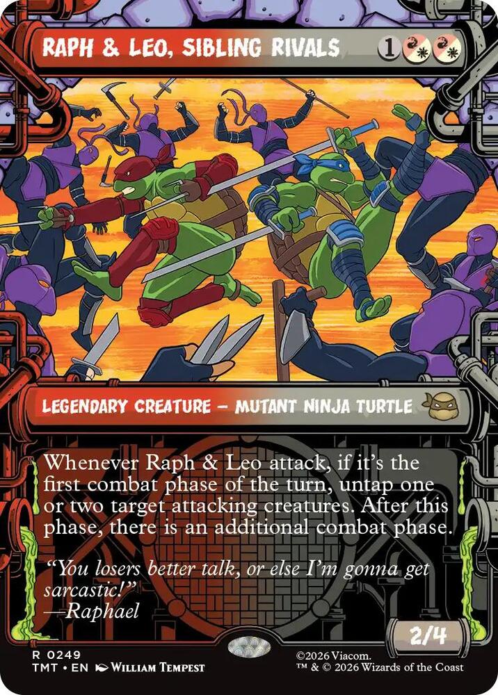 Raph and Leo, Sibling Rivals 249/190 (Teenage Mutant Ninja Turtles)  - Showcase | Good Games Modbury
