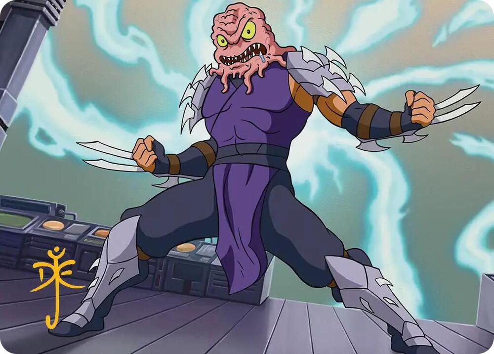 Krang and Shredder Art Card Gold Stamped Signature 31 (Art Series: Teenage Mutant Ninja Turtles)  | Good Games Modbury