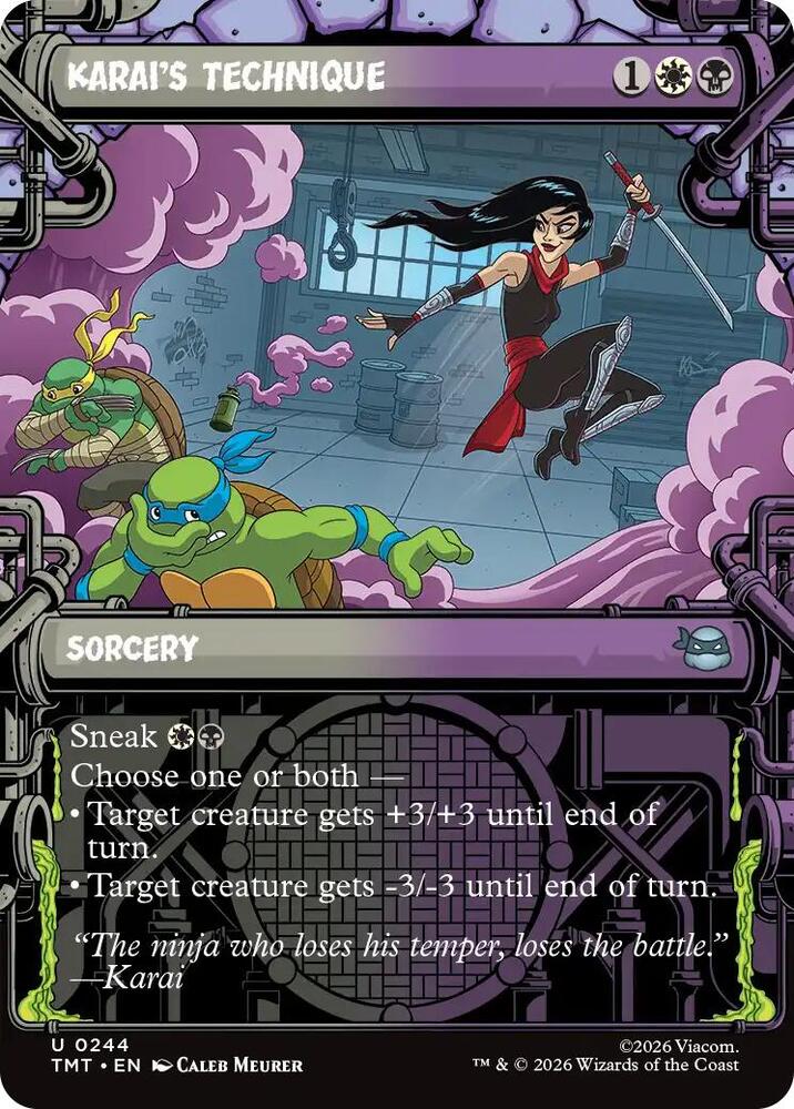 Karai's Technique 244 (Teenage Mutant Ninja Turtles)  - Showcase Foil | Good Games Modbury