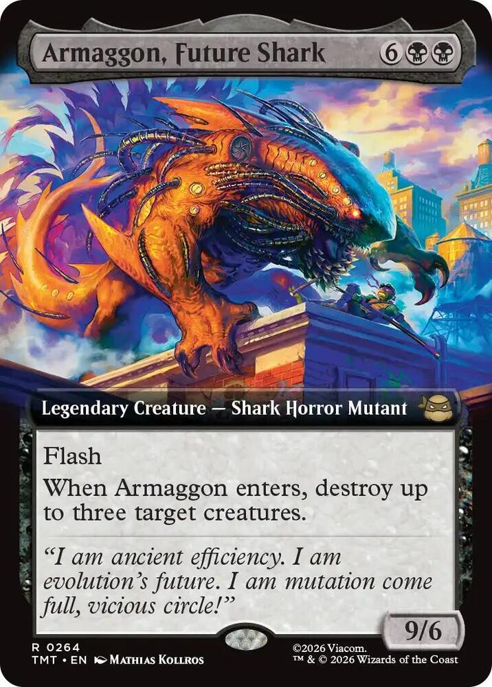 Armaggon, Future Shark 264/190 (Teenage Mutant Ninja Turtles)  - Extended Art  | Good Games Modbury
