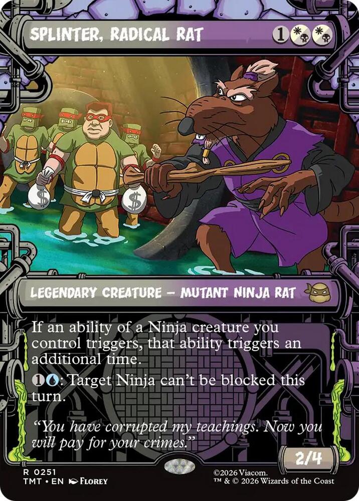 Splinter, Radical Rat 251/190 (Teenage Mutant Ninja Turtles)  - Showcase | Good Games Modbury