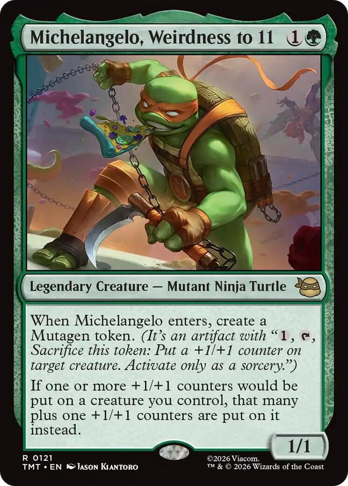 Michelangelo, Weirdness to 11 121 (Teenage Mutant Ninja Turtles)  - Foil | Good Games Modbury