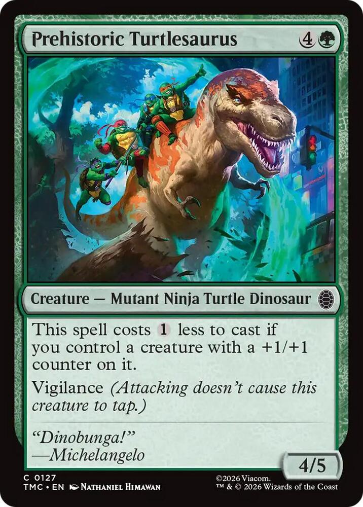 Prehistoric Turtlesaurus 127/0 (Commander: Teenage Mutant Ninja Turtles)  | Good Games Modbury