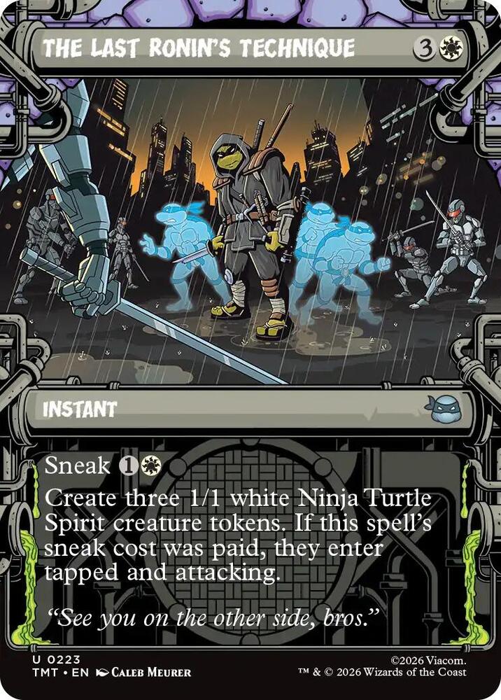 The Last Ronin's Technique 223 (Teenage Mutant Ninja Turtles)  - Showcase Foil | Good Games Modbury
