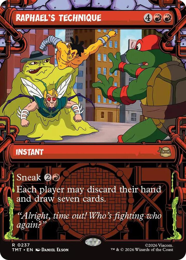 Raphael's Technique 237 (Teenage Mutant Ninja Turtles)  - Showcase Foil | Good Games Modbury