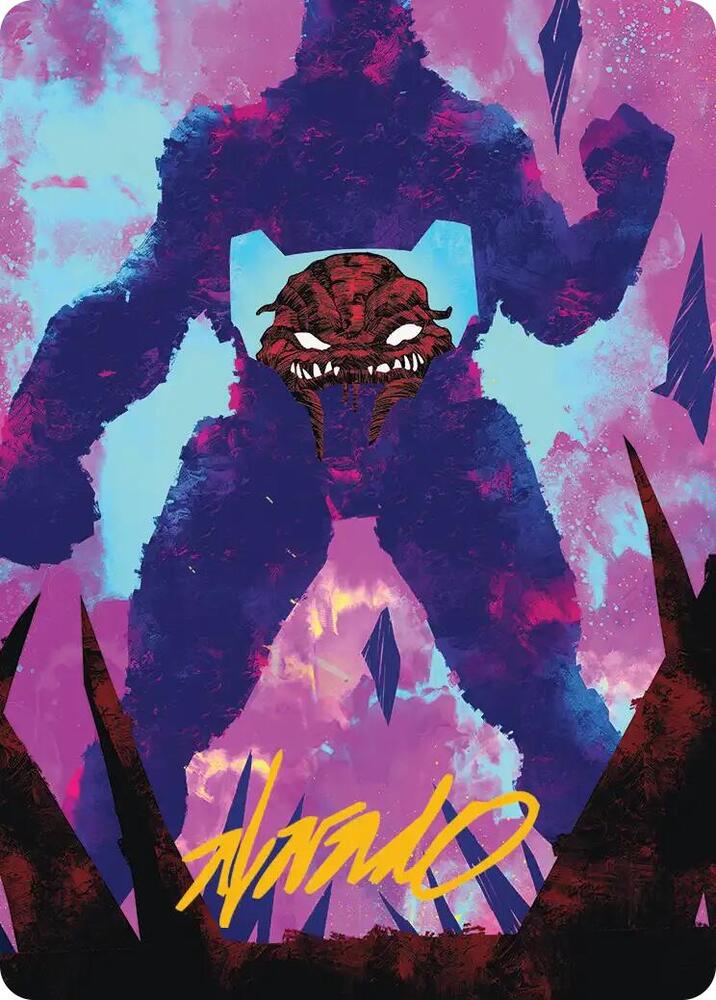 Krang Utrom Warlord Art Card Gold Stamped Signature 21 (Art Series: Teenage Mutant Ninja Turtles)  | Good Games Modbury