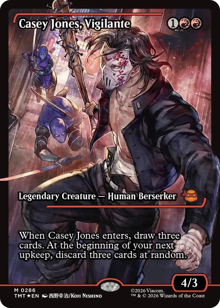 Casey Jones, Vigilante 286/190 (Teenage Mutant Ninja Turtles)  - Showcase Foil | Good Games Modbury
