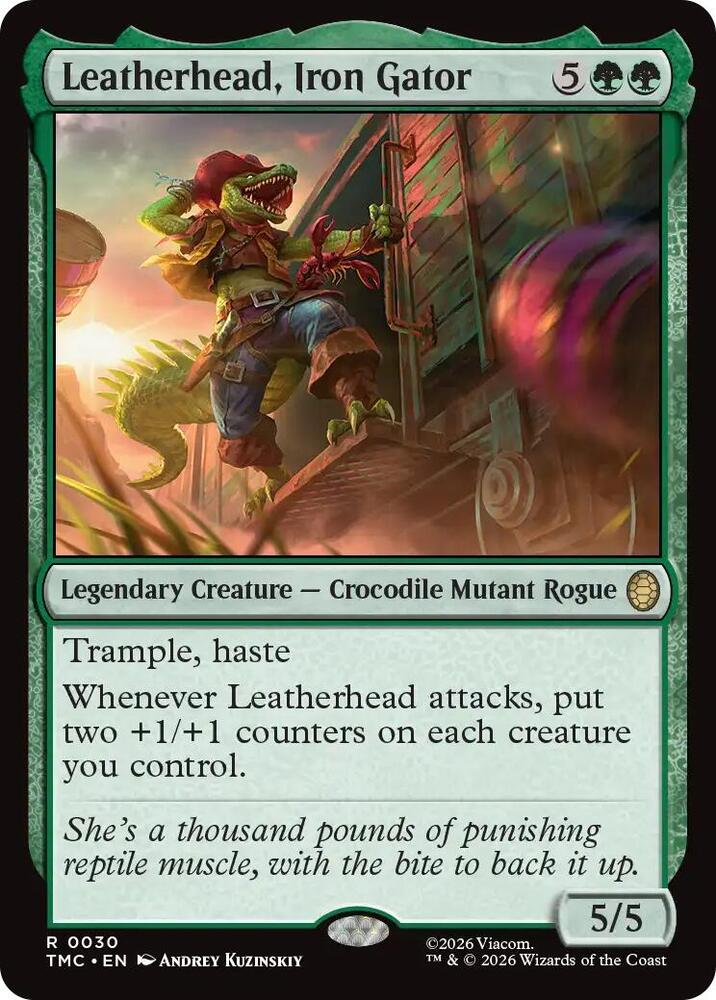 Leatherhead, Iron Gator 30 (Commander: Teenage Mutant Ninja Turtles)  - Foil | Good Games Modbury