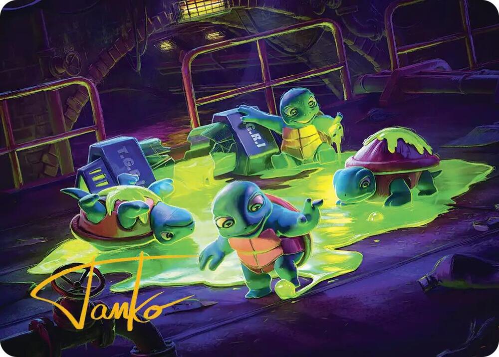 The Ooze Art Card Gold Stamped Signature 18 (Art Series: Teenage Mutant Ninja Turtles)  | Good Games Modbury