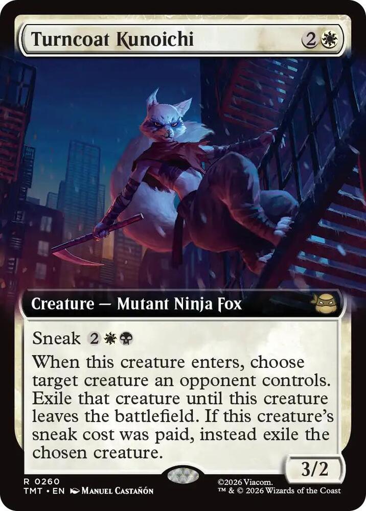 Turncoat Kunoichi 260 (Teenage Mutant Ninja Turtles)  - Extended Art  | Good Games Modbury