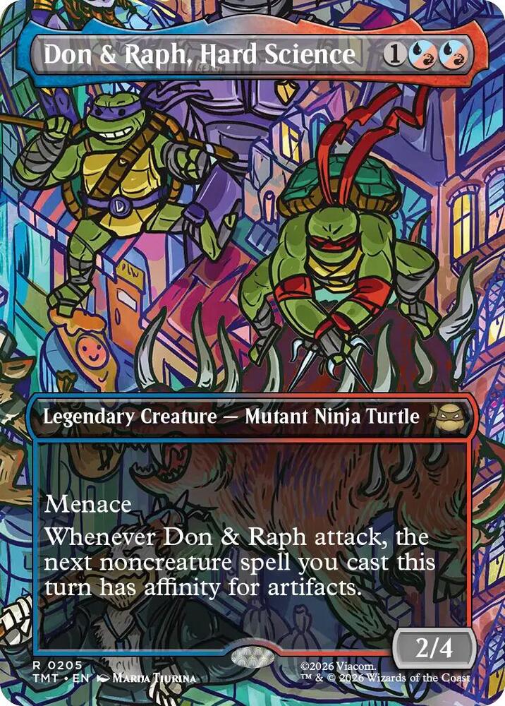 Don and Raph, Hard Science 205 (Teenage Mutant Ninja Turtles)  - Borderless Foil | Good Games Modbury