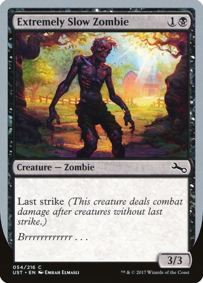 Extremely Slow Zombie 54/216 (Unstable)  - Foil | Good Games Modbury