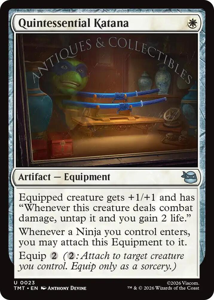Quintessential Katana 23/190 (Teenage Mutant Ninja Turtles)  - Foil | Good Games Modbury