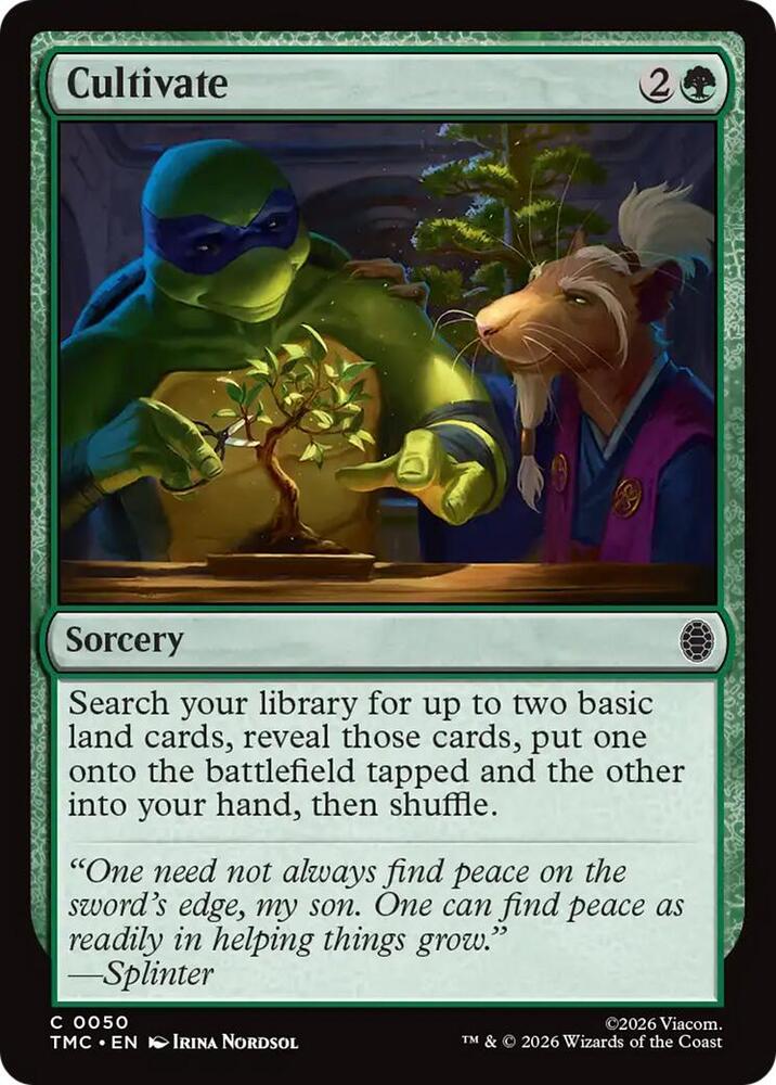 Cultivate 50 (Commander: Teenage Mutant Ninja Turtles)  - Surge Foil | Good Games Modbury