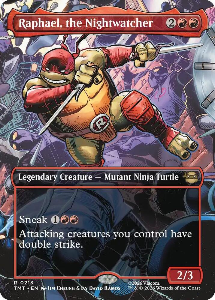 Raphael, the Nightwatcher 213/190 (Teenage Mutant Ninja Turtles)  - Borderless Foil | Good Games Modbury