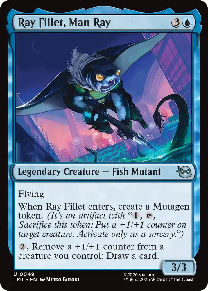 Ray Fillet, Man Ray 49/190 (Teenage Mutant Ninja Turtles)  | Good Games Modbury