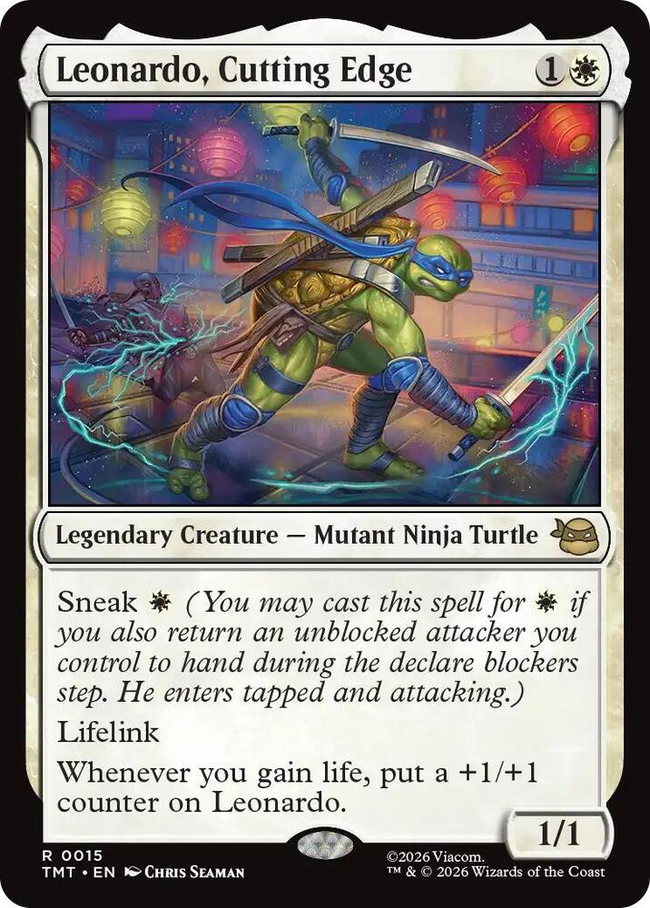 Leonardo Cutting Edge 15 (Teenage Mutant Ninja Turtles)  - Foil | Good Games Modbury