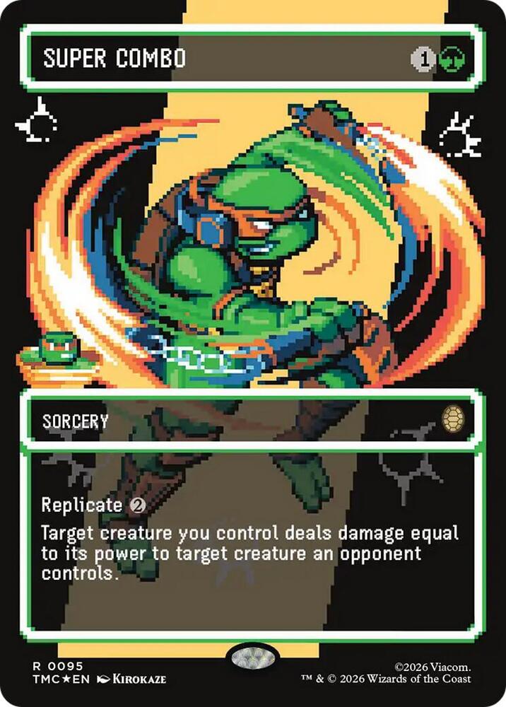 Super Combo Borderless  95 (Commander: Teenage Mutant Ninja Turtles)  - Surge Foil | Good Games Modbury