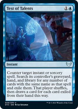 Test of Talents 59/275 (Strixhaven: School of Mages)  - Foil | Good Games Modbury