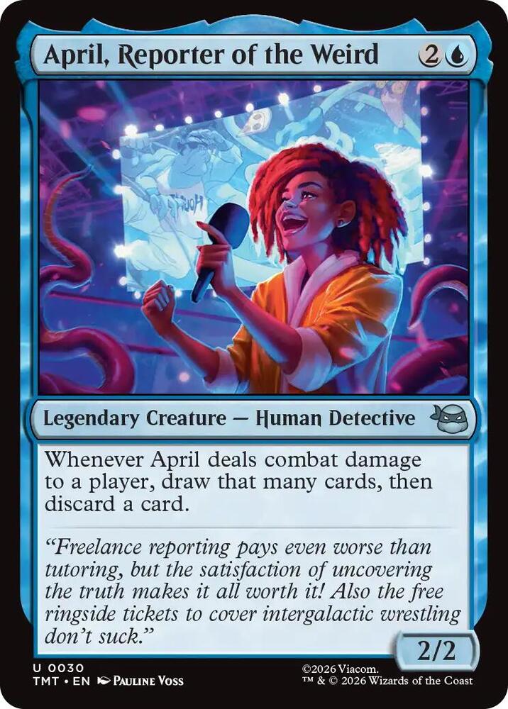 April, Reporter of the Weird 30/190 (Teenage Mutant Ninja Turtles)  - Foil | Good Games Modbury