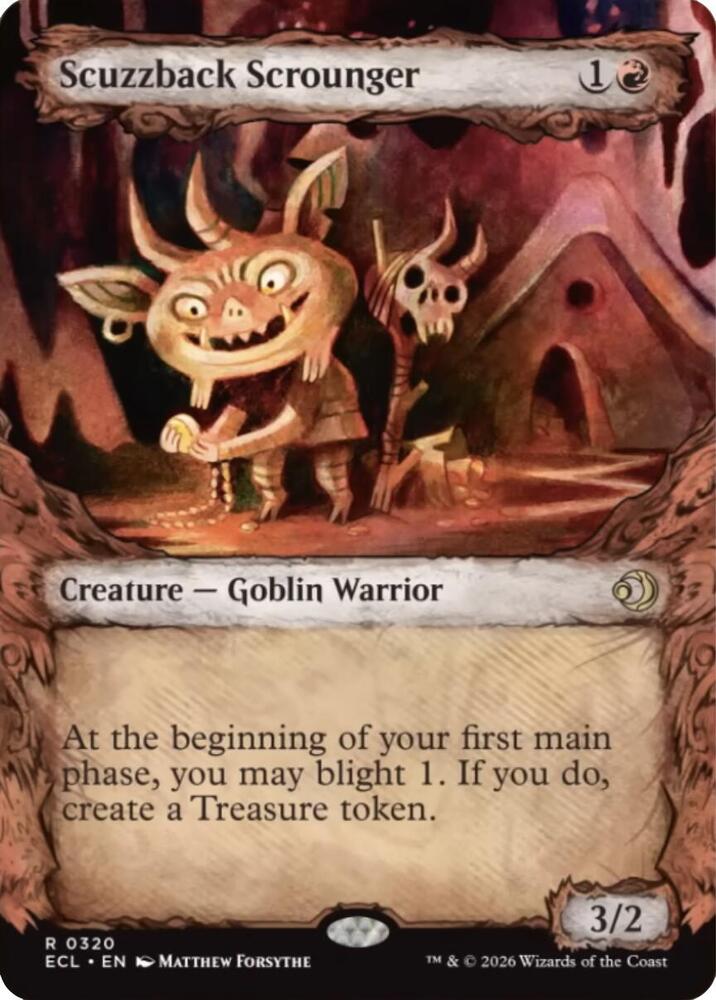 Scuzzback Scrounger  320 (Lorwyn Eclipsed)  - Showcase Foil | Good Games Modbury