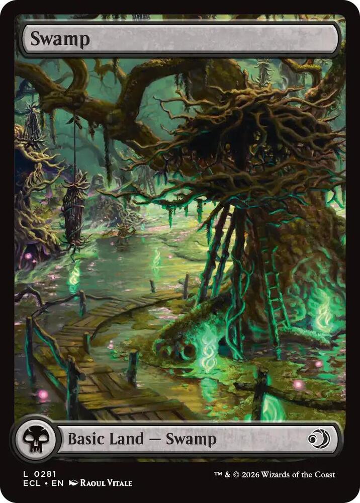 Swamp  281 (Lorwyn Eclipsed)  - Full Art Foil | Good Games Modbury