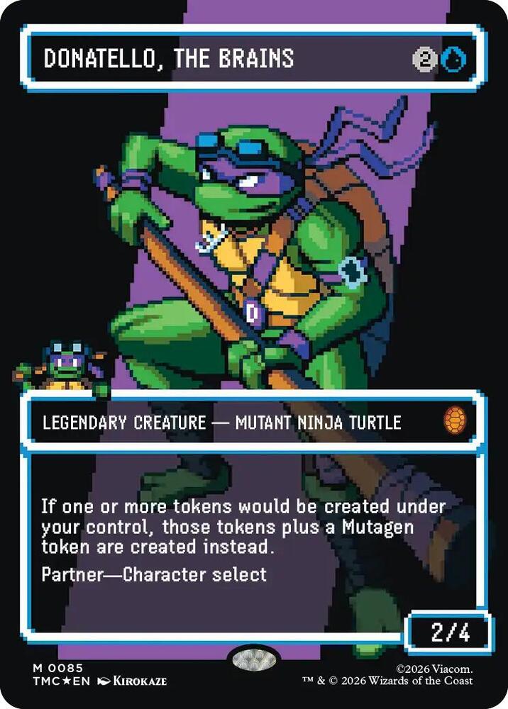 Donatello the Brains Borderless  85 (Commander: Teenage Mutant Ninja Turtles)  - Surge Foil | Good Games Modbury