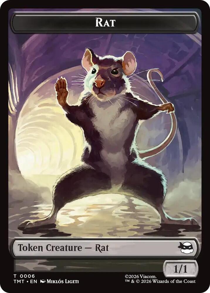 Rat Food Double Sided Token 6 // 8 (Teenage Mutant Ninja Turtles)  | Good Games Modbury