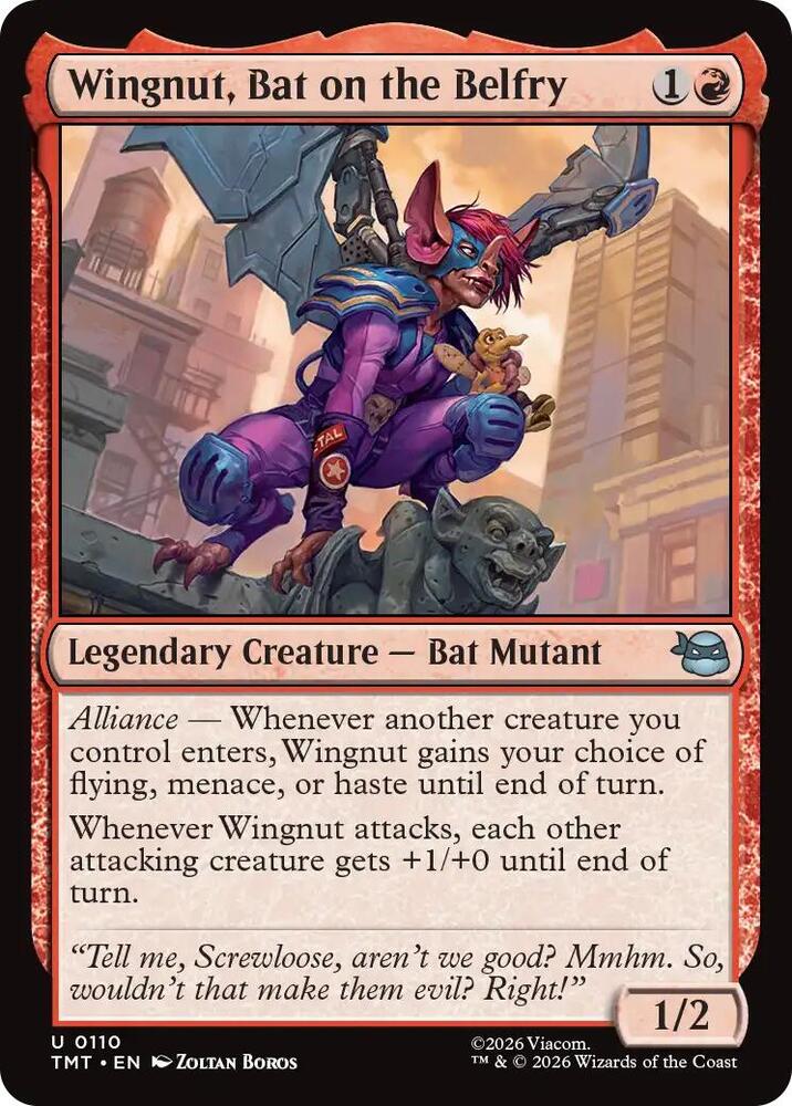 Wingnut, Bat on the Belfry 110/190 (Teenage Mutant Ninja Turtles)  | Good Games Modbury