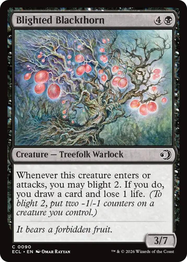 Blighted Blackthorn 90 (Lorwyn Eclipsed)  - Foil | Good Games Modbury