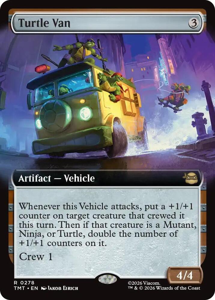 Turtle Van 278/190 (Teenage Mutant Ninja Turtles)  - Extended Art Foil | Good Games Modbury