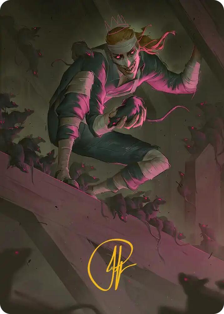Rat King the Chaosbringer Art Card Gold Stamped Signature 53 (Art Series: Teenage Mutant Ninja Turtles)  | Good Games Modbury