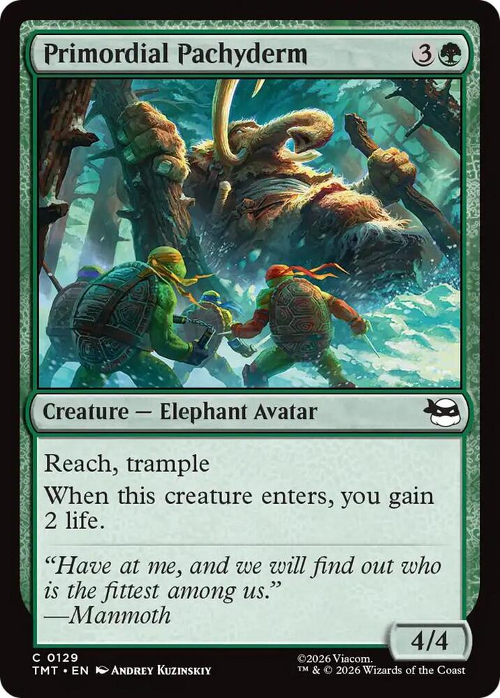 Primordial Pachyderm 129 (Teenage Mutant Ninja Turtles)  - Foil | Good Games Modbury