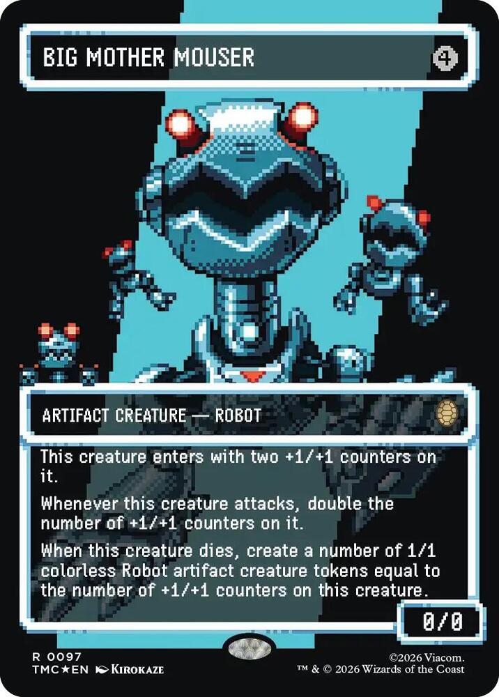 Big Mother Mouser Borderless  97/0 (Commander: Teenage Mutant Ninja Turtles)  - Surge Foil | Good Games Modbury