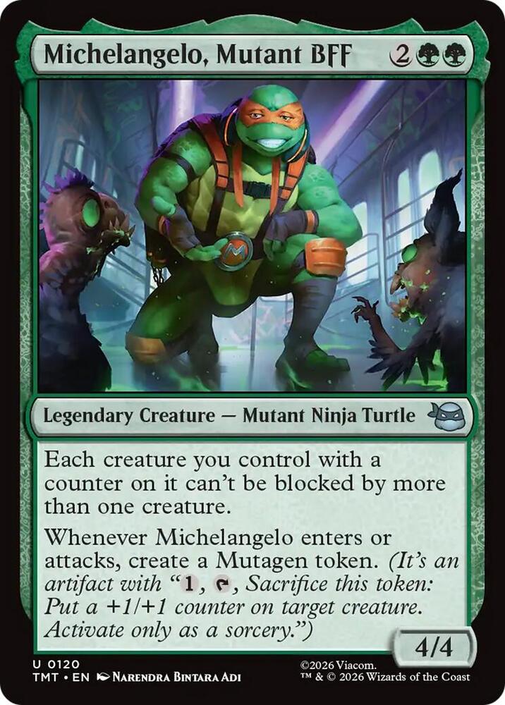 Michelangelo, Mutant BFF 120 (Teenage Mutant Ninja Turtles)  - Foil | Good Games Modbury