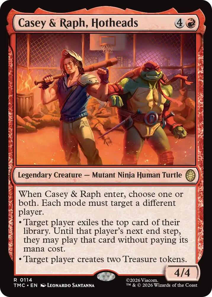 Casey and Raph Hotheads 114 (Commander: Teenage Mutant Ninja Turtles)  | Good Games Modbury