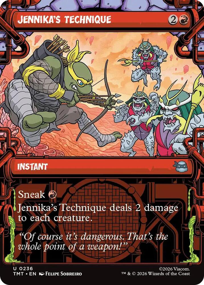 Jennika's Technique 236/190 (Teenage Mutant Ninja Turtles)  - Showcase Foil | Good Games Modbury