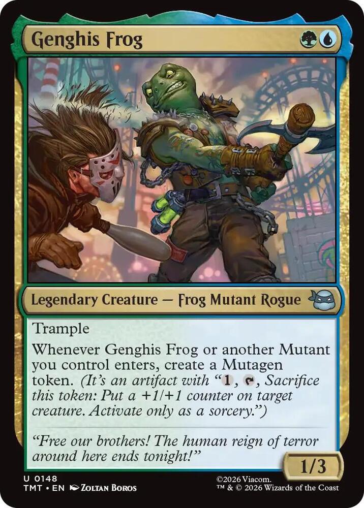 Genghis Frog 148/190 (Teenage Mutant Ninja Turtles)  - Foil | Good Games Modbury