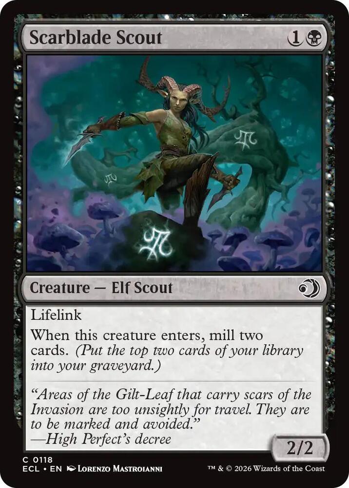 Scarblade Scout 118/273 (Lorwyn Eclipsed)  - Foil | Good Games Modbury