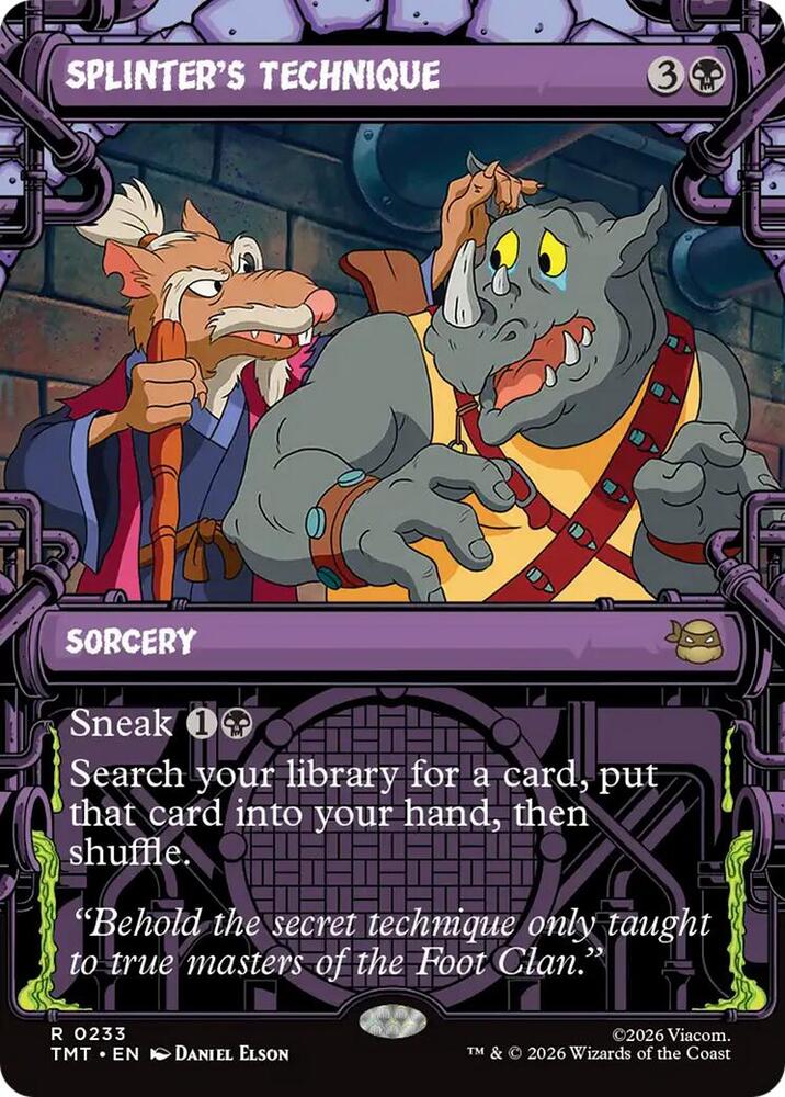 Splinter's Technique 233/190 (Teenage Mutant Ninja Turtles)  - Showcase Foil | Good Games Modbury