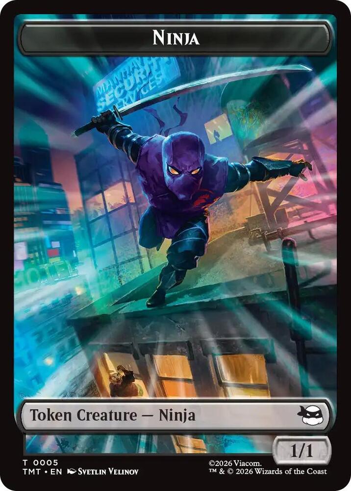 Ninja Mutagen Double Sided Token 5 // 9 (Teenage Mutant Ninja Turtles)  - Foil | Good Games Modbury