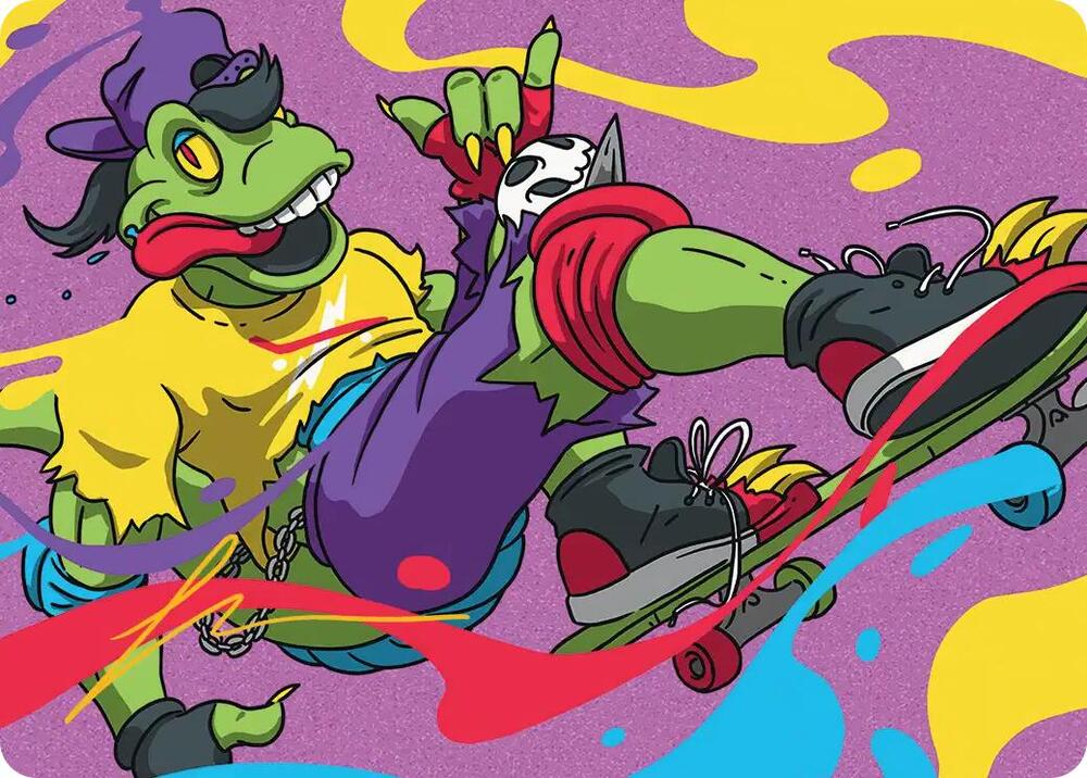 Mondo Gecko Art Card Gold Stamped Signature 26 (Art Series: Teenage Mutant Ninja Turtles)  | Good Games Modbury