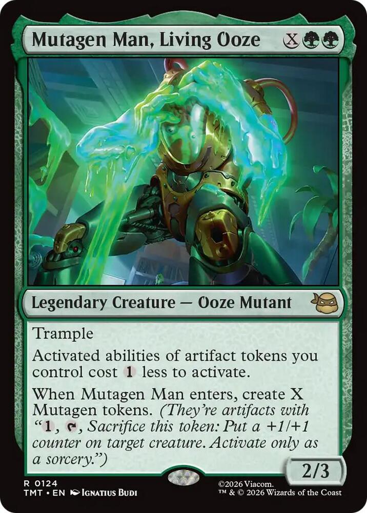 Mutagen Man, Living Ooze 124 (Teenage Mutant Ninja Turtles)  - Foil | Good Games Modbury