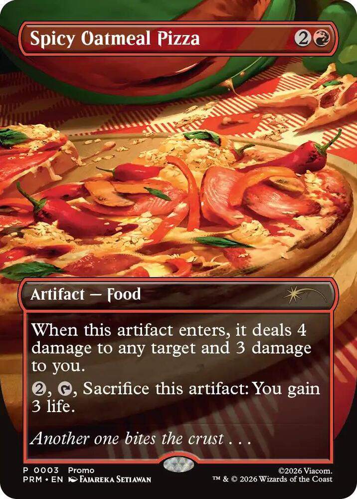 Spicy Oatmeal Pizza 3 (Unique and Miscellaneous Promos)  - Borderless | Good Games Modbury